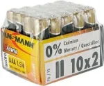 ANSMANN X-POWER Micro AAA &scaron;arminės baterijos 1,5 V - 20 vnt. paketas 5015671