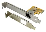 EXSYS EX-6071C PCI Express Gigabit Ethernet tinklo plok&scaron;tė, 1x RJ45, Realtek, pridedamas žemo profilio laikiklis