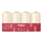 Bolsius Candle Cylinder 4 vnt. &Oslash;100x48 mm, Cream