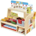 Melissa & Doug Slice & Stack Sandwich Counter 6074860 medinė virtuvėlė vaidmenų žaidimams