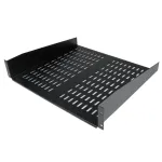 StarTech.com CABSHELFV 2U universali ventiliuojama lentyna serverio stovui 19 inch &ndash; plieninė, 23 kg talpa, 16 colių gylio, juoda