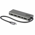 StarTech.com USB-C kelių prievadų adapteris &ndash; USB-C į HDMI arba Mini DisplayPort 4K 60Hz, 100W Power Delivery pravedimas, 4 prievadų 10Gbps USB &scaron;akotuvas &ndash; USB Type-C mini dokas su 30 cm kabeliu
