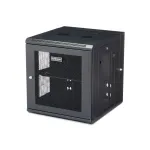 StarTech.com 4 stulpų 12U sieninis tinklo spintos korpusas su 1U lentyna, 19 colių vyriais tvirtinamas serverio stovas duomenų / AV / elektronikos / kompiuterių įrangai, lankstus ventiliuojamas stovo gaubtas