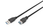 DIGITUS USB 3.0 ilginimo laidas Type A ki&scaron;tukas / lizdas 3,0 m (ak-300203-030-s)
