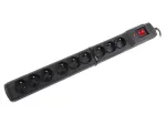 Apsauginis filtras nuo vir&scaron;įtampių Armac M9/15/CZ juodas, 9 lizdai, 250 V, 1,5 m