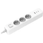 Maitinimo blokas Xiaomi BHR07UKEU &ndash; 3 ki&scaron;tukiniai lizdai CEE 7/4 (Schuko), 250 V, 1,4 m laidas, balta