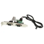 StarTech.com 24 colių vidinis USB pagrindinės plok&scaron;tės lizdo į 2 prievadų RS232 nuoseklųjį adapterį