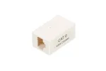 Prijungimo dėžutė Extralink RJ45 CAT6 UTP, plastikinė, balta, 1 vnt.