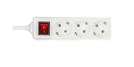 Microconnect GRU0035WS ilginimo laidas 5 m 3 ki&scaron;tukiniai lizdai Baltas