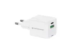 Conceptronic 2 prievadų 20W GaN USB PD įkroviklis, USB-C x 1, USB-A x 1, QC 3.0, PPS