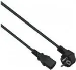 helos 262652 maitinimo kabelis, CEE 7/7 kampinis 90&deg; &ndash; IEC 60320 C13, 10 A, 1 m, juodas