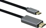 Helos Premium USB 3.1 Type-C į HDMI laidas, 1,8 m, juodas