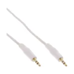 InLine garso kabelis 3,5 mm stereo ki&scaron;tukas / ki&scaron;tukas, baltas, auksuoti kontaktai, 2 m