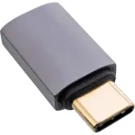InLine USB4 adapteris, USB-C ki&scaron;tukas / lizdas, aliuminis, pilkas