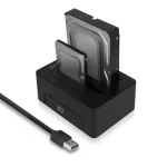 ACT AC1504 dvigubo HDD dokavimo stotis, USB 3.2 Gen 1, juoda