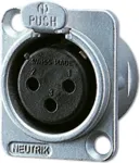 Jungiamasis laidų connector JUNG CXLR-D XLR sidabrinis