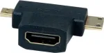 VALUE HDMI-Adapter mit Ethernet - HDMI weiblich zu mini HDMI, mikro HDMI m&auml;nnlich