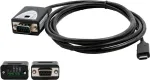 RS-422/485 serijinis kabelis į USB 2.0 C ki&scaron;tuką Exsys EX-2346IS su FTDI mikroschema ir apsauga nuo vir&scaron;įtampių