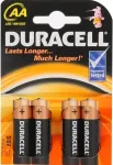 Vienkartinė &scaron;arminė baterija Duracell AA LR6 1,5 V, pakuotė po 4 vnt.