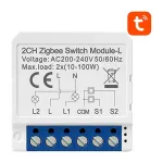 I&scaron;manusis jungiklio modulis Avatto LZWSM16-W2 ZigBee &mdash; be nulinio laido, sieninis relės modulis