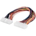 Wentronic Goobay Vidinis PC maitinimo laidas, 0,3 m - 24 kontaktų ki&scaron;tukas > 24 kontaktų mova (93239)