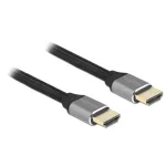 HDMI kabelis DeLOCK Ultra High Speed 48 Gbps 8K 60 Hz pilkas 1 m