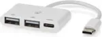Nedis USB-Hub 1x USB-C&trade; 1x USB-C&trade; - 2x USB 2.0 A, 3 prievadai, maitinamas per USB