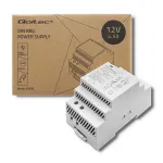 Maitinimo &scaron;altinis DIN bėgiui QOLTEC 24V 2.5A 60W pilkas