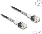 DeLOCK RJ45 0,5 m Cat.6A UTP tinklo kabelis juodas