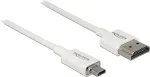 HDMI kabelis DeLOCK 85148 0,5 m A tipo (HDMI) į D tipo (Micro HDMI) baltas