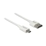 HDMI kabelis DeLOCK 85147 0,25 m, Type A į Type D, baltas