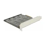 DeLOCK 89888 vidinė PCIe sąsajos plok&scaron;tė su 4 M.2 lizdais SATA diskams