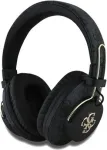GUESS GUBHS72P4FC4MK belaidės Bluetooth ausinės su metaliniu logotipu, juodos spalvos, universalios