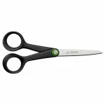 Fiskars 1074543 universalios kanceliarinės žirklės, tiesus pjūvis, juodos, nerūdijantis plienas