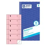 Avery Zweckform 831 padavėjo užsakymų bloknotas (Bonbuch), 105 x 198 mm, rausvas, 2 x 50 lapų