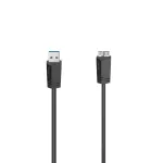 Hama USB laidas 0,75 m Micro-USB A &ndash; USB A juodas 5 Gbit/s