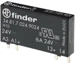 FIN 34.81 05-024 &ndash; Įstatoma relė 1 normaliai atviras kontaktas 2A 5VDC/24VDC (34.81.7.005.9024)