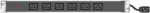 Froehlich & Walter 19in maitinimo juosta 6x IEC19 lizdas aliuminio korpuse 1U, 3x 1.5mm kabelis 2.5m, RAL 9005 juoda (808904)