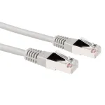 ACT pilkas 2 metrų LSZH F/UTP CAT5E jungiamasis kabelis su RJ45 jungtimis