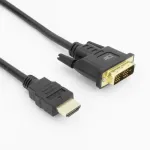 ACT AK3734 HDMI&ndash;DVI-D vaizdo kabelio adapteris 1 m, juodas