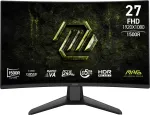 27 colių MSI MAG 274CF X24 lenktas Rapid VA monitorius, Full HD 1920&times;1080, 0,5 ms, 300 cd/m&sup2;, VESA, juodas