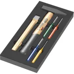 Wera 9782 putplasčio įdėklas plaktukų rinkinys 1, 6 dalių (juoda/pilka, putplasčio įdėkle, skirtame dirbtuvių vežimėliui)