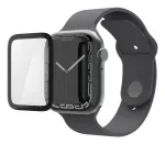 Hama Super Hybrid ekrano apsauga Apple Watch, juoda, permatoma, rPET