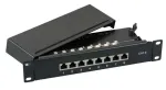 Patch Panel EFB Elektronik 37736.8 8 prievadų Cat6 1U pilkas