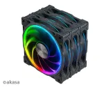 A&scaron;inis korpuso ventiliatorių rinkinys Akasa SOHO AR LED 12 cm RGB, 3 vnt.