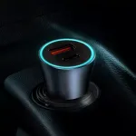 Automobilinis USB įkroviklis Baseus TZCCJD-0G 40W tamsiai pilkas