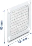 Delock Fan Grill 60 x 60 mm Aluminium &ndash; Fan Dust Filter with Stainless Steel Mesh (67455)