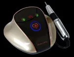 Beautifly Sculpto Nails nagų freza su 68 W galia, 45 000 aps./min, skaitmeniniu ekranu, atbuline eiga ir 6 antgaliais, auksinė