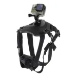 PULUZ &Scaron;uns krūtinės diržas veiksmo kameroms (GoPro, Insta360, DJI Action) - Juoda