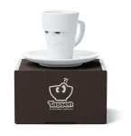FIFTYEIGHT PRODUCTS Espresso puodelis su rankena 80ml - Grumpy White